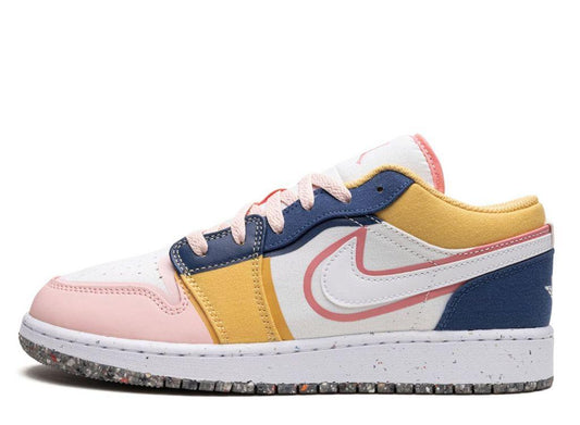 Air Jordan 1 Low SE Multi Canvas (GS) - pickUP