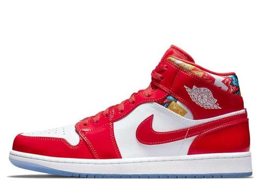 Air Jordan 1 Mid Barcelona Sweater Red Patent - pickUP