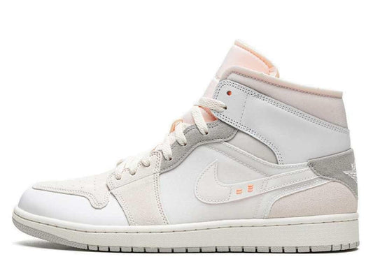 Air Jordan 1 Mid Craft Inside Out White Grey - pickUP