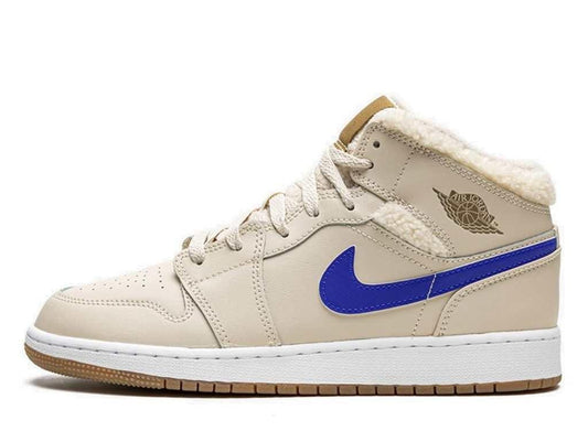 Air Jordan 1 Mid Fleece Pearl White (GS) - pickUP