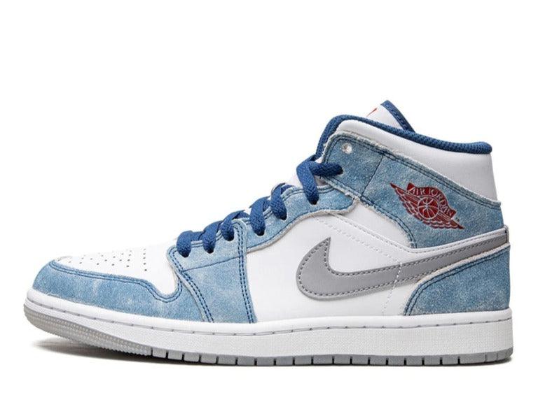 Air Jordan 1 Mid French Blue Fire Red - pickUP