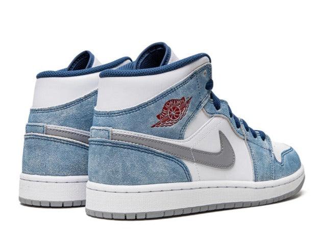 Air Jordan 1 Mid French Blue Fire Red - pickUP