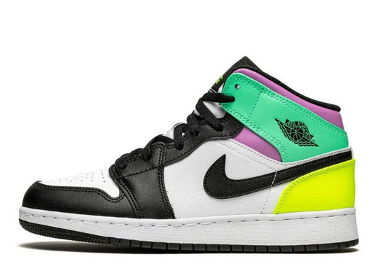 Air Jordan 1 Mid Pastel Black Toe (GS) - pickUP