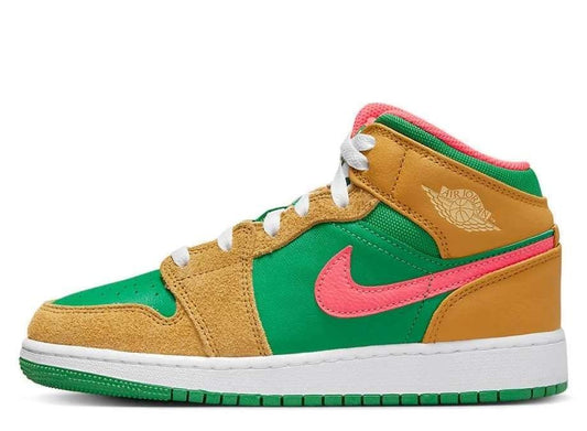 Air Jordan 1 Mid Wheat Watermelon (GS) - pickUP