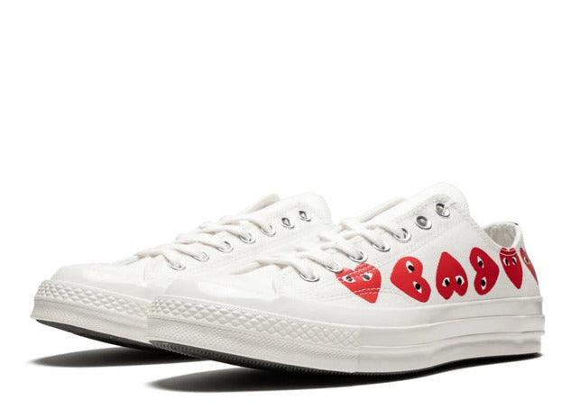 Converse Chuck Taylor All Star 70 Ox Comme des Garcons PLAY Multi-Heart White - pickUP