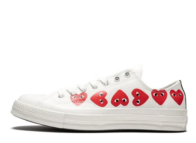 Converse Chuck Taylor All Star 70 Ox Comme des Garcons PLAY Multi-Heart White - pickUP