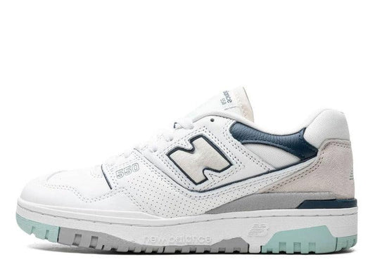 New Balance 550 White Winter Fog Navy - pickUP