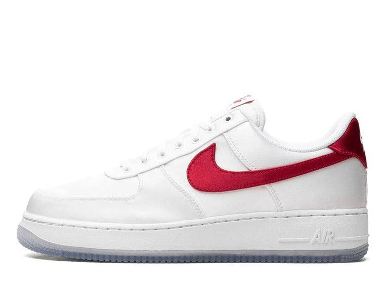 Nike Air Force 1 Low '07 Satin White Varsity Red (W) - pickUP