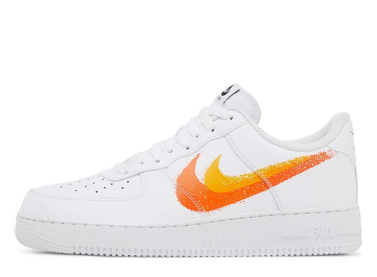 Nike Air Force 1 Low '07 Spray Paint Swoosh White Safety Orange - pickUP