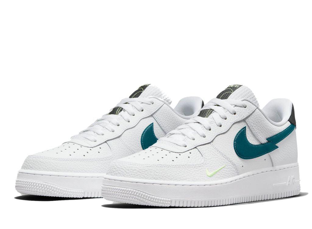 Nike Air Force 1 Low Split Swoosh White Aquamarine - pickUP