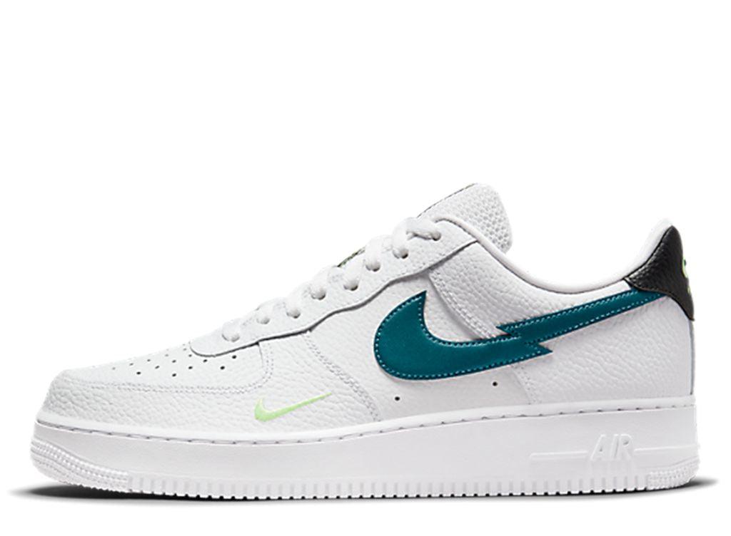 Nike Air Force 1 Low Split Swoosh White Aquamarine - pickUP