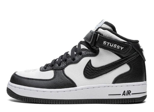 Nike Air Force 1 Mid Stussy Light Bone Black - pickUP