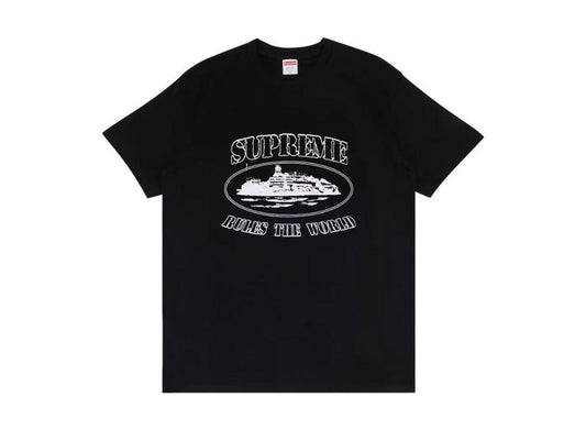 Supreme Corteiz Rules The World Tee Black - pickUP