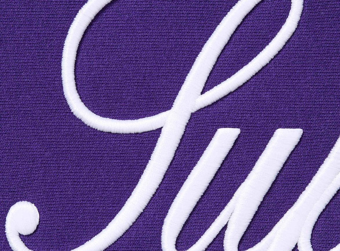 Supreme Embroidered Script Hooded Sweatshirt Purple - pickUP