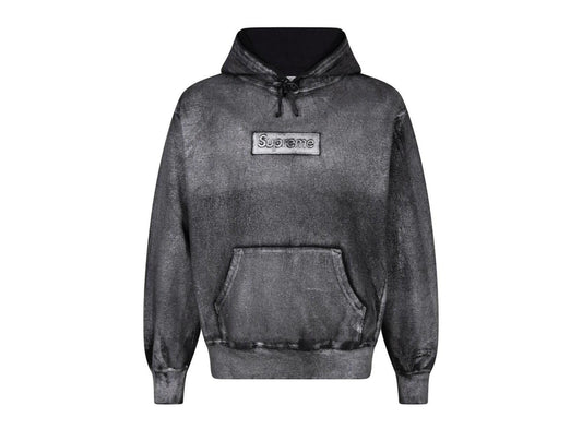 Supreme MM6 Maison Margiela Foil Box Logo Hooded Sweatshirt Black - pickUP