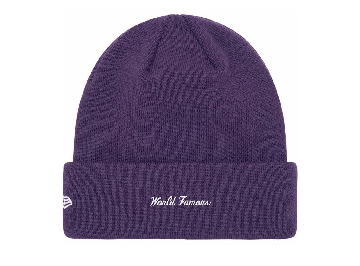 Supreme New Era Box Logo Beanie (FW23) Dark Purple - pickUP