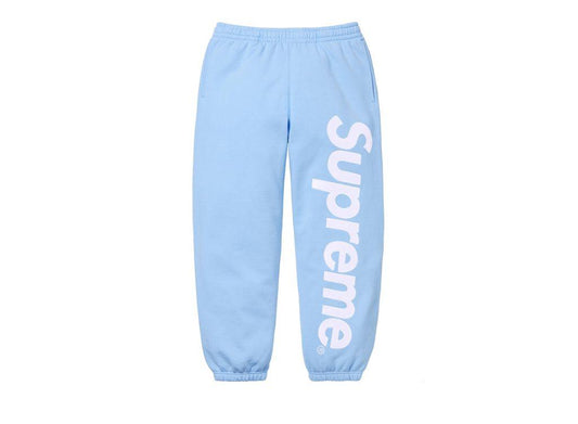 Supreme Satin Applique Sweatpant (FW24) Light Blue - pickUP