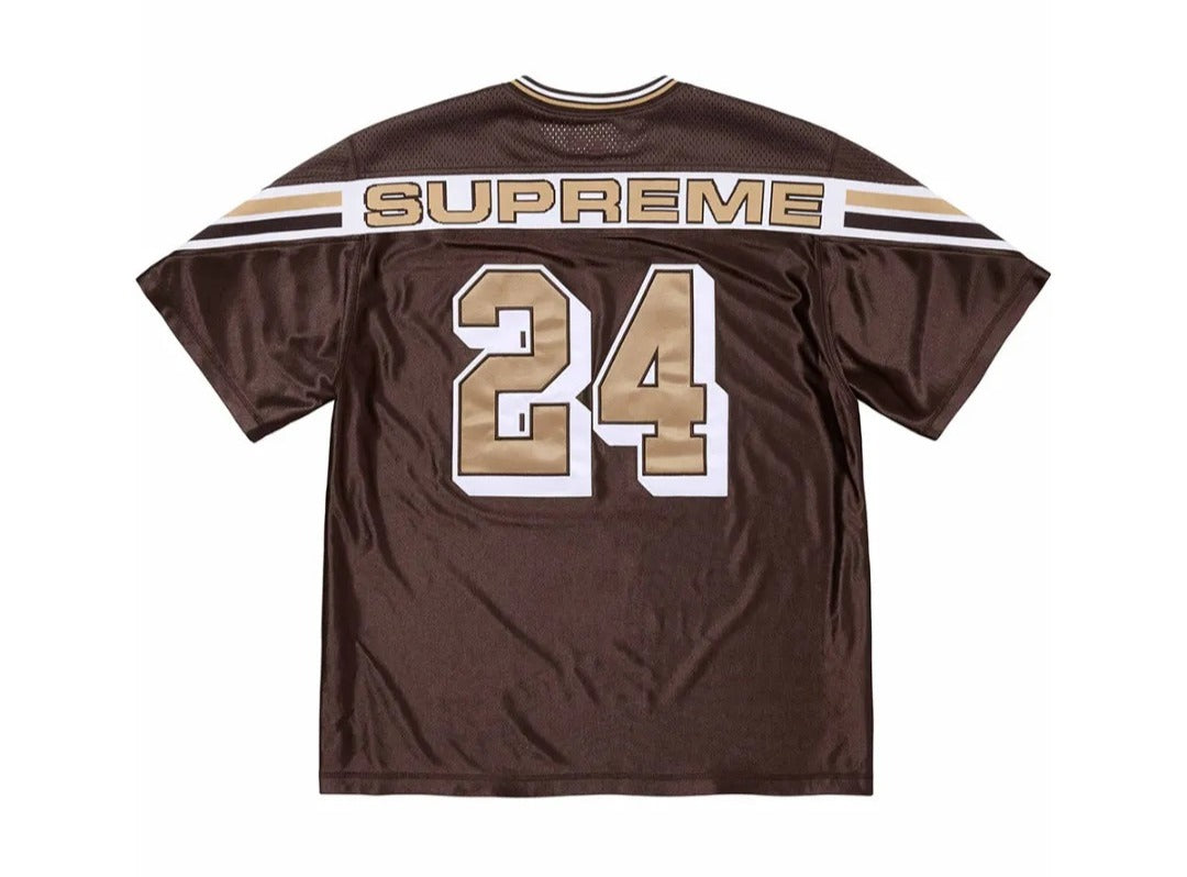 Supreme Jacquard Rib Football Jersey Brown - pickUP