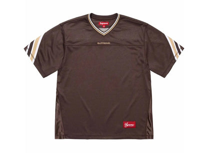 Supreme Jacquard Rib Football Jersey Brown - pickUP