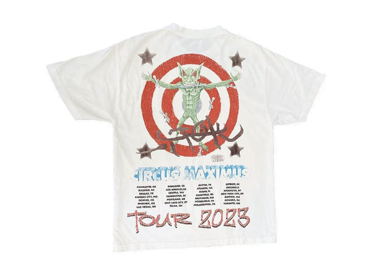 Travis Scott Utopia Circus Maximus 2023 Tour III Tee White - pickUP